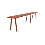 Extremis Marina table, Copper brown (RAL8004)