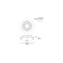 Extremis Pantagruel cushions, set of 4, technical drawing