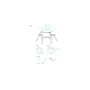 Extremis Virus picnic table, technical drawing 1