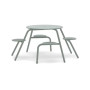 Extremis Virus picnic table, Verdigris (RGB 133 147 142)