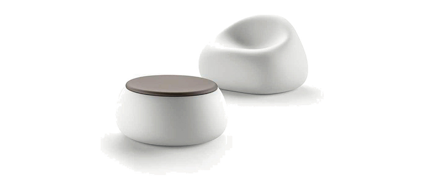 Plust Gumball poltrona, C2 bianco
