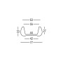 Plust T Ball coffee table structure, dimensions