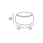 Plust T Ball coffee table structure, dimensions