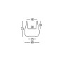 Plust Drop pot, dimensions