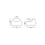 Plust Gumball Junior armchair, dimensions