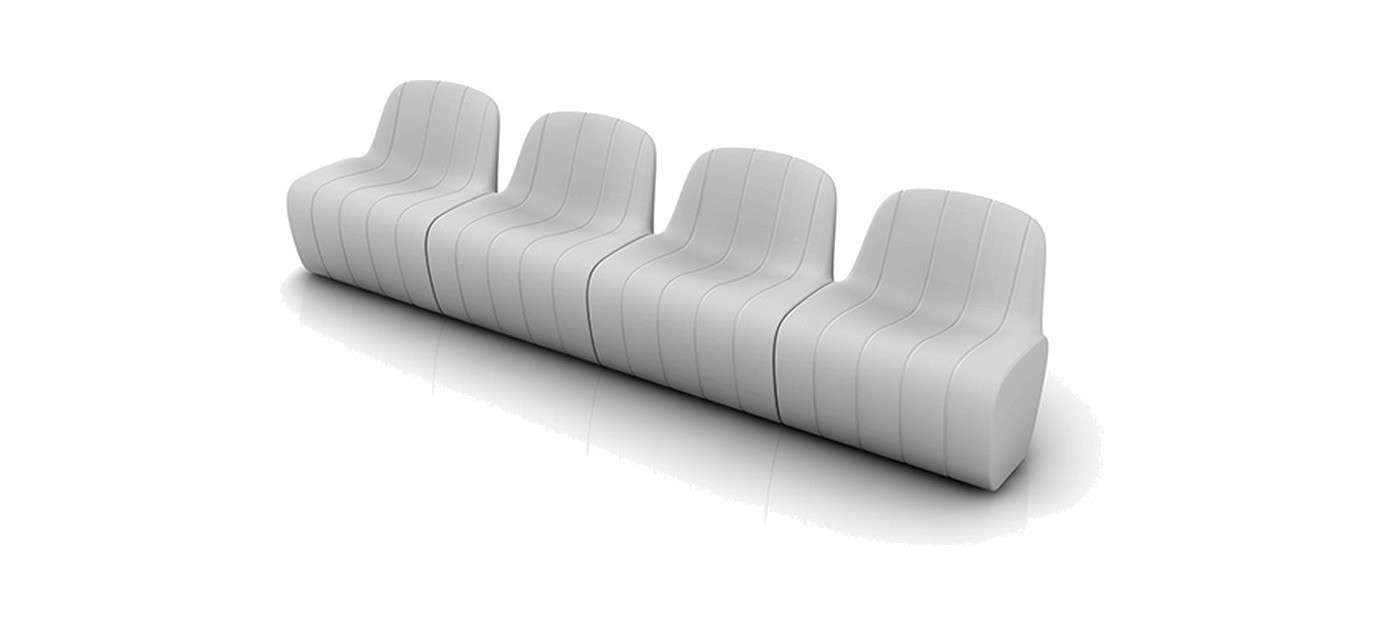 Plust Jetlag sedia, C2 bianco