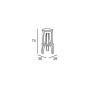 Plust Frozen sgabello alto, misure