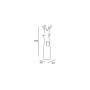 Plust Godot coat stand, dimensions