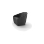 Plust Settembre armchair, 87 pearl black