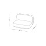Plust Softer armchair, dimensions