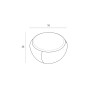 Plust Vela coffee table, dimensions