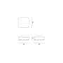 Plust Softer pouf, misure