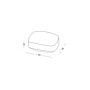 Plust Softer pouf, misure