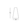 Plust Fade dining table structure, dimensions