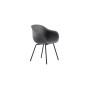 Plust Fade Stuhl mit Metallbeinen, S4 Granite