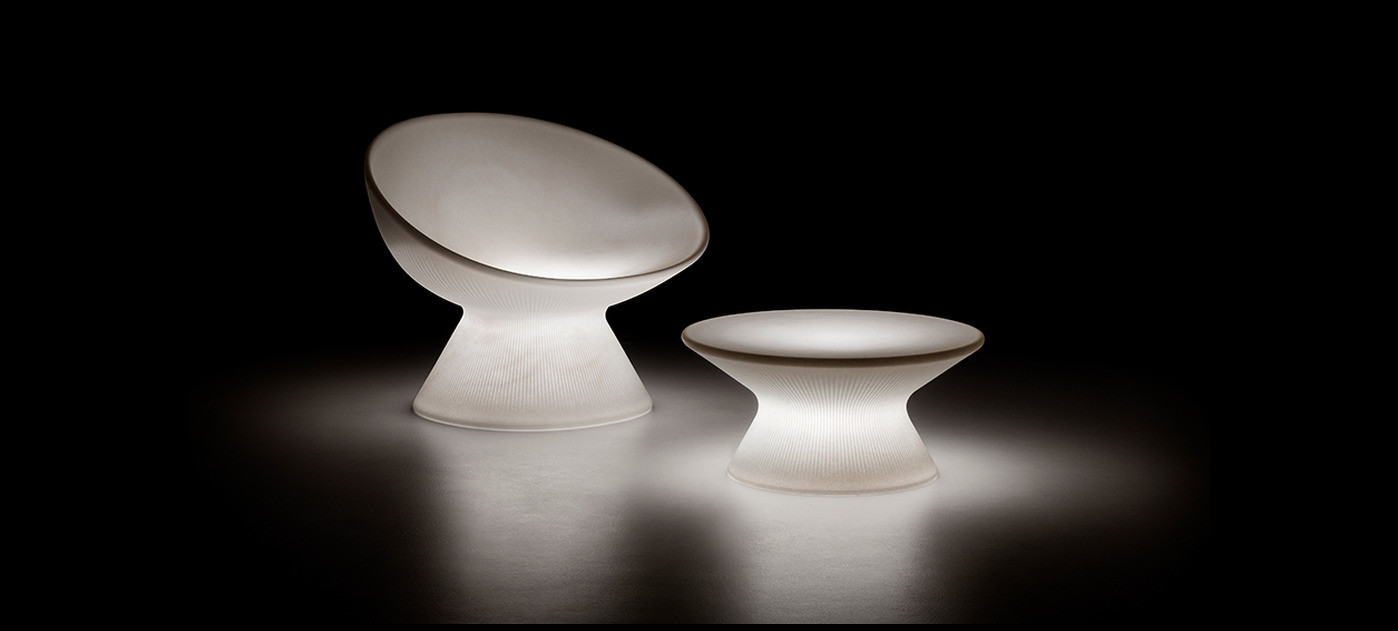 Plust Fade coffee table, U1 White Light