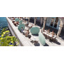 Plust Fade stol za zlaganje s kovinskimi nogami, ambient