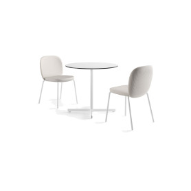 Plust Fade struttura tavolo in metallo, bianco