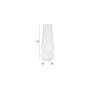 Plust Fade floor lamp M, dimensions