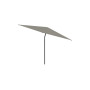 Nata runder Sonnenschirm, R 280 cm, Schwarz RAL 9005, Solidum Taupe