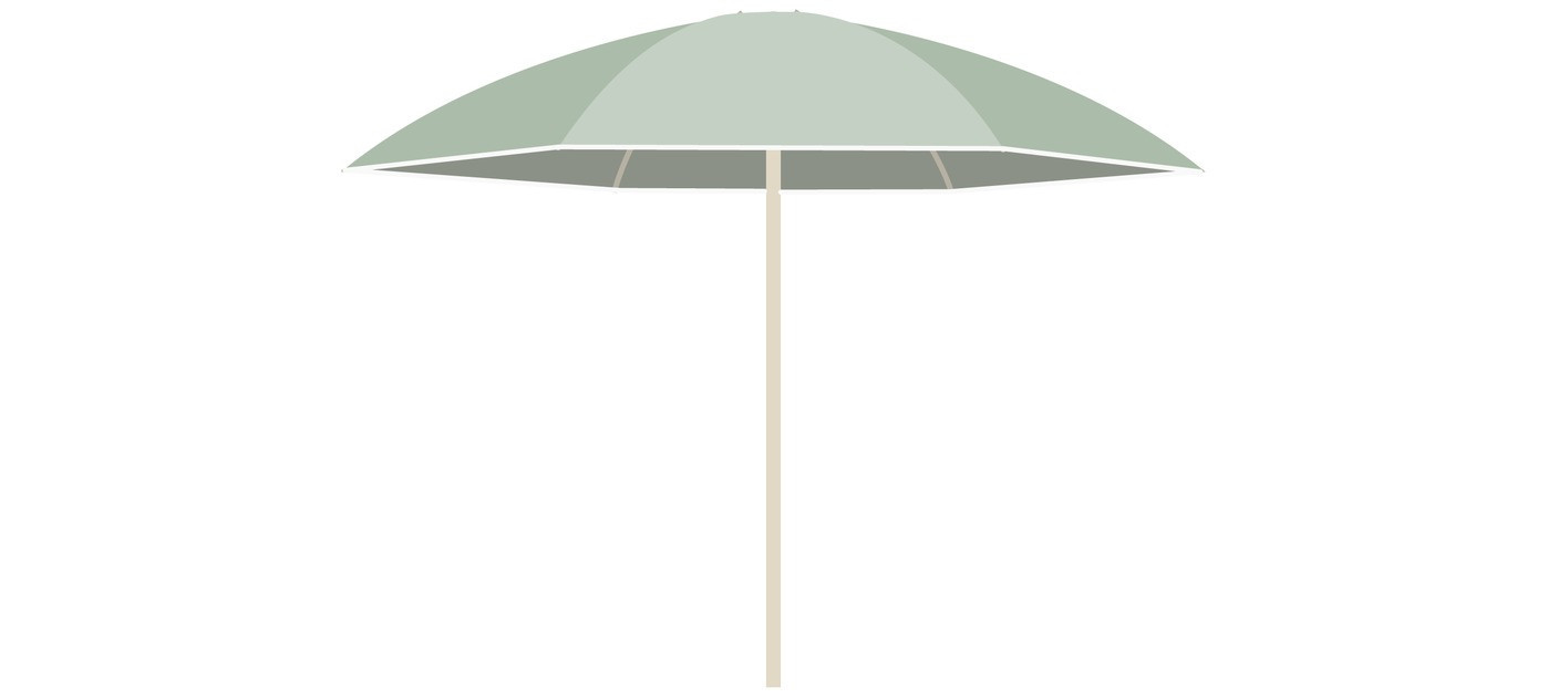 Nata UX Plu senčnik, R 280 cm