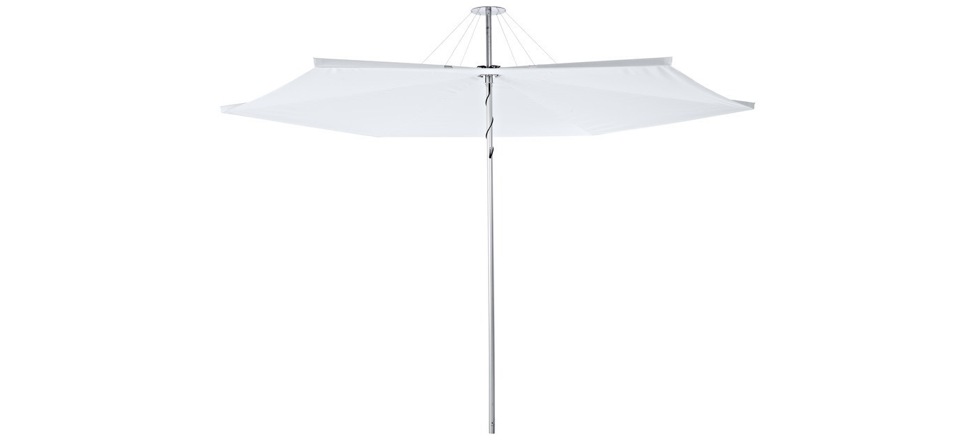 Infina hexagonal umbrella, R300 cm with protection cover