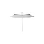 Infina hexagonal umbrella, R300 cm with protection cover, Anodized aluminium, Sunbrella Marble