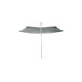 Infina hexagonal umbrella, R300 cm with protection cover, Anodized aluminium, Sunbrella Flanelle