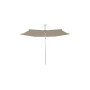 Infina hexagonal umbrella, R300 cm with protection cover, Anodized aluminium, Sunbrella Sand