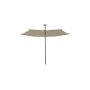 Infina šestkoten senčnik, R300 cm z zaščitnim prekrivalom, Črna RAL 9005, Sunbrella Sand