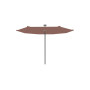 Infina hexagonal umbrella, R300 cm with protection cover, Black RAL 9005, Terra