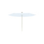 Infina hexagonal umbrella, R300 cm with protection cover, Beige Limestone (ref. RAL 1013), Solidum Natural