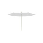 Infina hexagonal umbrella, R300 cm with protection cover, Beige Limestone (ref. RAL 1013), Solidum Canvas