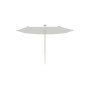 Infina hexagonal umbrella, R300 cm with protection cover, Beige Limestone (ref. RAL 1013), Lin