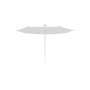 Infina hexagonal umbrella, R300 cm with protection cover, White, Solidum Canvas