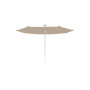 Infina hexagonal umbrella, R300 cm with protection cover, White, Sunbrella Sand