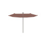Infina hexagonal umbrella, R300 cm with protection cover, Bronze (ref. RAL 8014), Terra