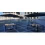 Infina square umbrella, 300 x 300 cm with protection cover, setting 8