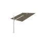 Spectra Straight ombrellone, 250 x 250 cm, Alluminio anodizzato, Solidum Taupe