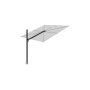 Spectra Straight Sonnenschirm, 250 x 250 cm, Schwarz RAL 9005, Sunbrella Marble