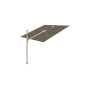 Spectra Straight umbrella, 250 x 250 cm, Beige Limestone (ref. RAL 1013), Solidum Taupe