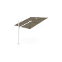 Spectra Straight umbrella, 250 x 250 cm, White, Solidum Taupe