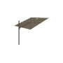 Spectra Straight ombrellone, 250 x 250 cm, Bronzo (rif. RAL 8014), Solidum Taupe