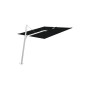 Spectra Forward Sonnenschirm, 300 x 300 cm, Eloxiertes Aluminium, Sunbrella Black