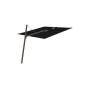 Spectra Forward umbrella, 300 x 300 cm, Bronze (ref. RAL 8014), Sunbrella Black