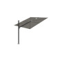 Spectra Straight Sonnenschirm, 300 x 300 cm, Schwarz RAL 9005, Solidum Grey