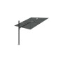 Spectra Straight Sonnenschirm, 300 x 300 cm, Schwarz RAL 9005, Sunbrella Flanelle