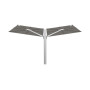 Duo Spectra ombrellone, 250 x 540 cm, Alluminio anodizzato, Solidum Grey