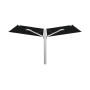Duo Spectra ombrellone, 250 x 540 cm, Alluminio anodizzato, Sunbrella Black