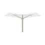 Duo Spectra ombrellone, 250 x 540 cm, Beige Limestone (ref. RAL 1013), Solidum Natural